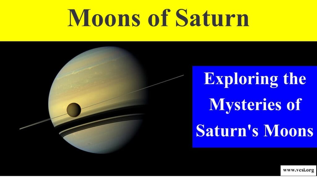 Moons of saturn