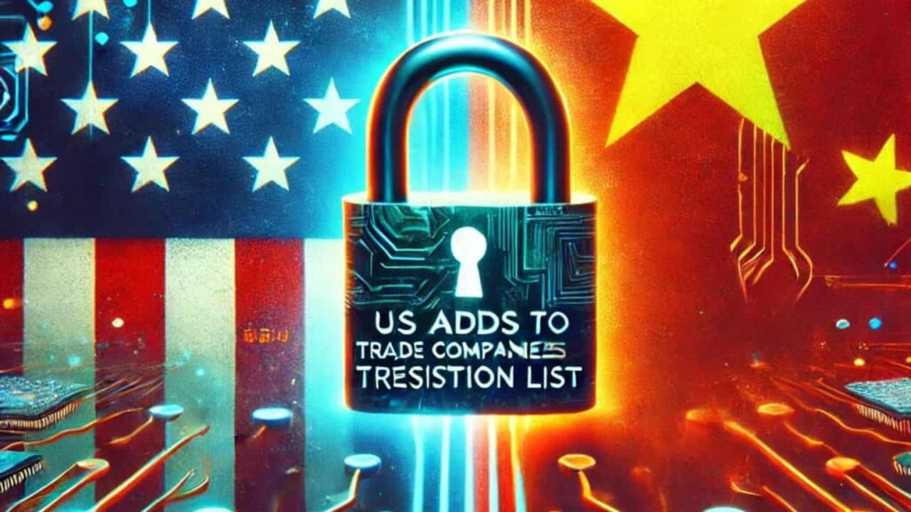 US Adds Six Companies to Trade Restriction List Over National Security Concerns