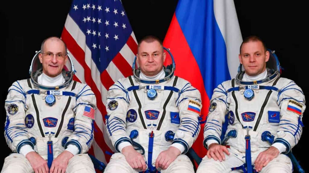 NASAs Soyuz MS 26 Launch Don Pettit and Cosmonauts Join Expedition 71 Aboard ISS